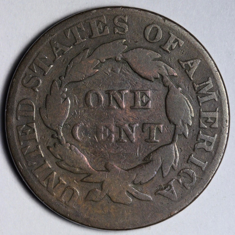 1831 Coronet Head Large Cent VG E108 ADUV