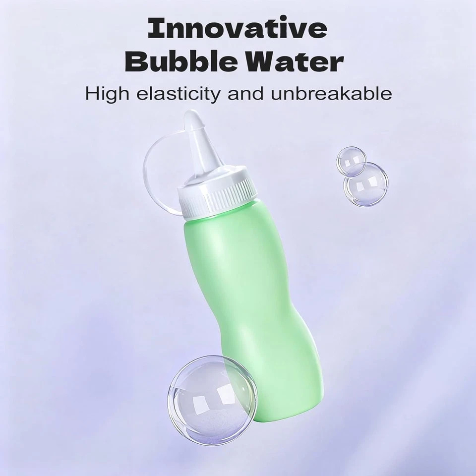 Fog Bubble Machine, Rechargeable Automatic Electric Smoke Bubble Machine, Magic