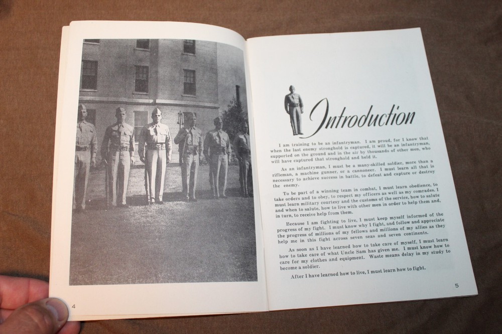 Original WW2 U.S. Army "IRTC" Infantry Training "I am a Doughboy" Booklet