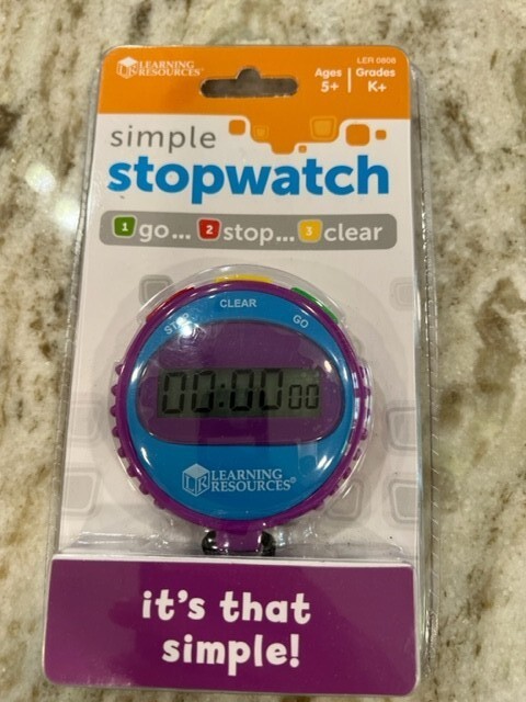 Learning Resources Simple  Stopwatch  Ages 5+ NEW Purple