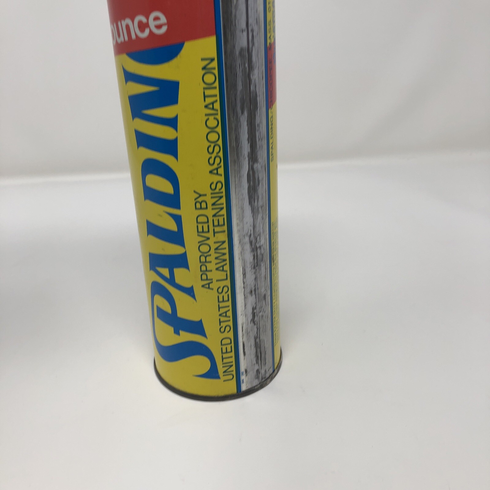 Vintage Spalding Tennis Balls Sealed Can Championship Extra Duty USA Yellow Can