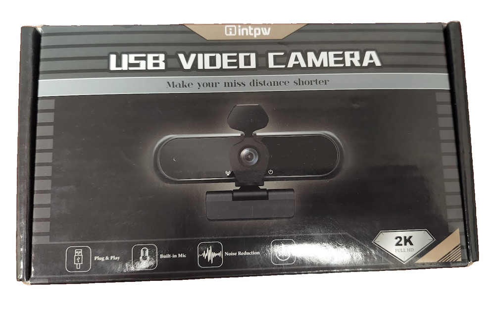 INTPW USB Video Camera 2K Full HD