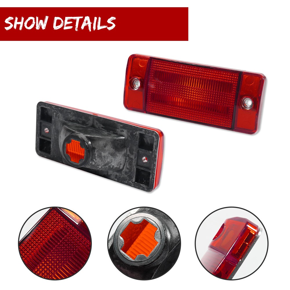 NEW 1970-1977 EARLY FORD BRONCO MARKER, PARKING, AND TAILLIGHT LENS SET.