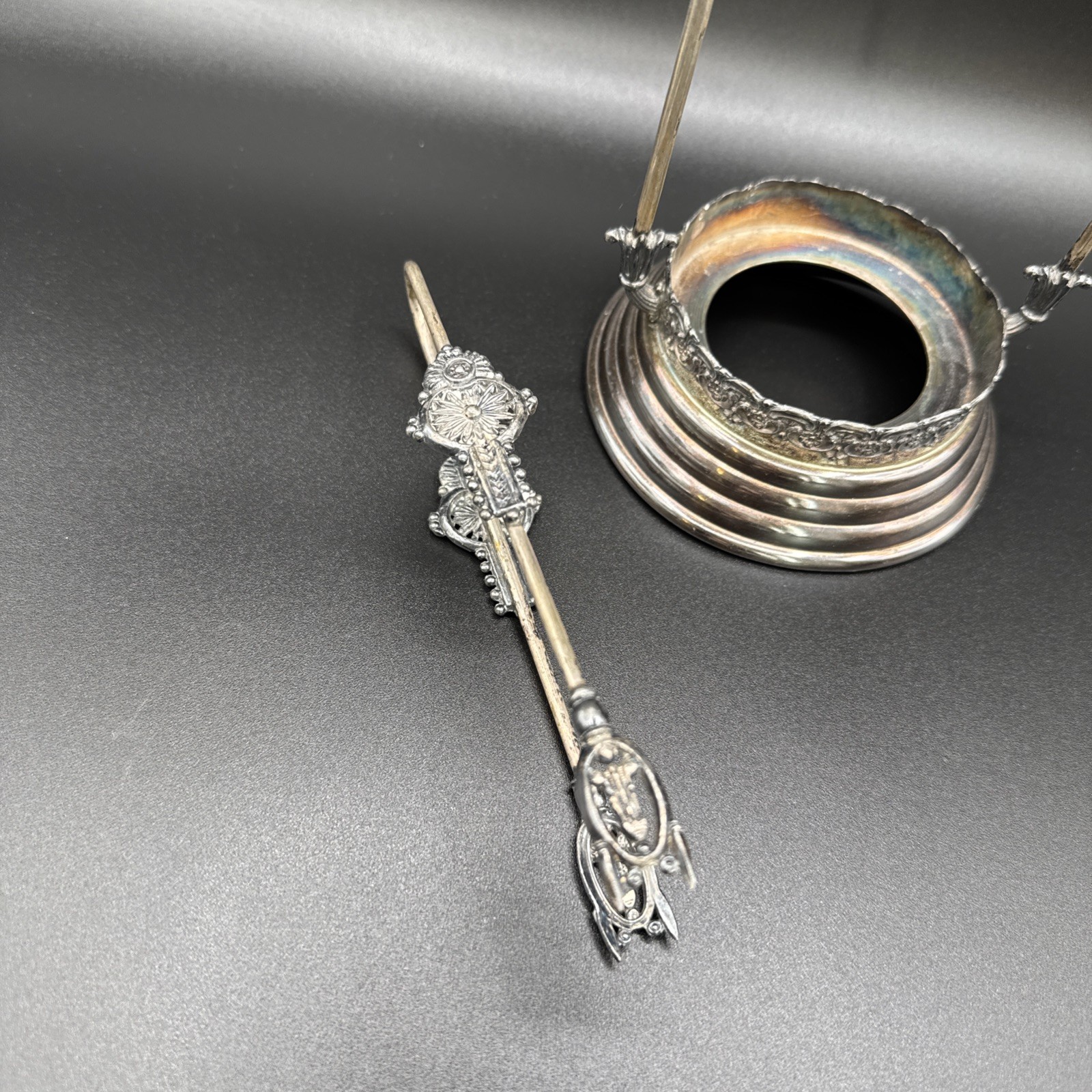 Vintage St. Louis Silver Co #77 Quadruple Plate Pickle Castor