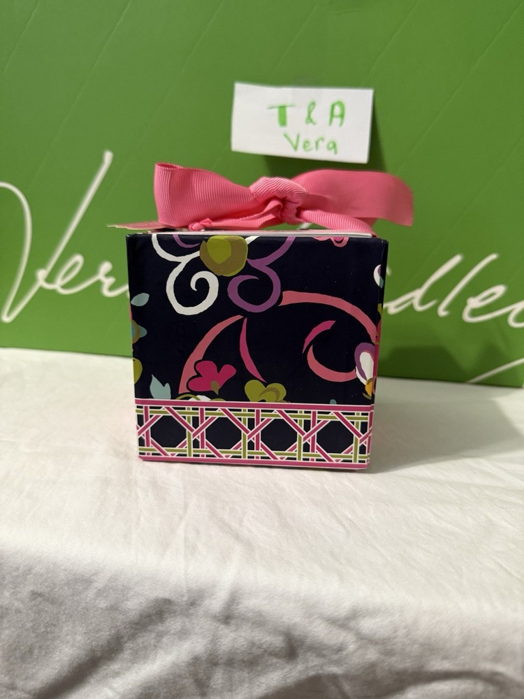 Vera Bradley Ribbons Take Note Cube Retired Pattern NWT