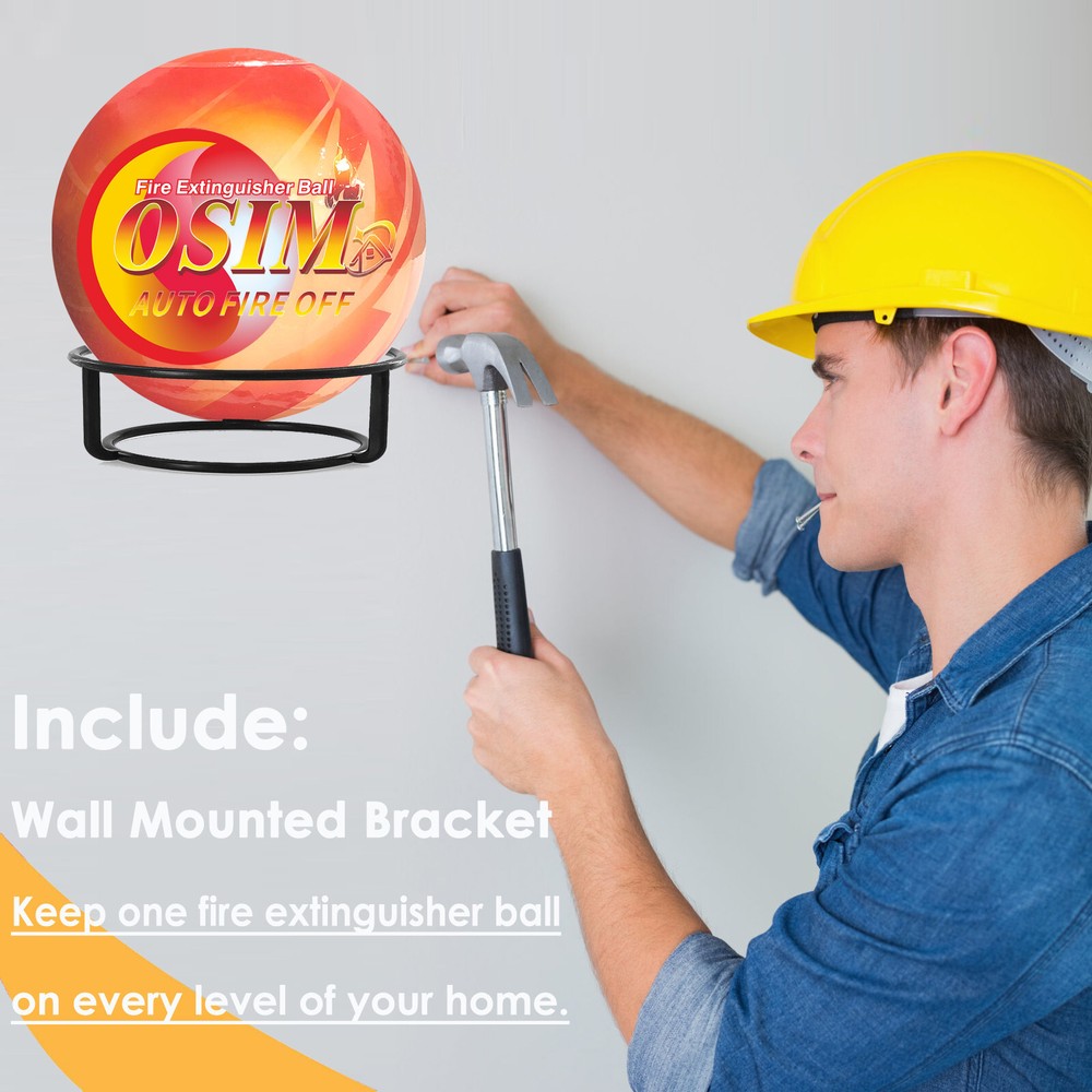 11 PACK Automatic Fire Ball Extinguisher With Bracket for ABCEF Type Fire