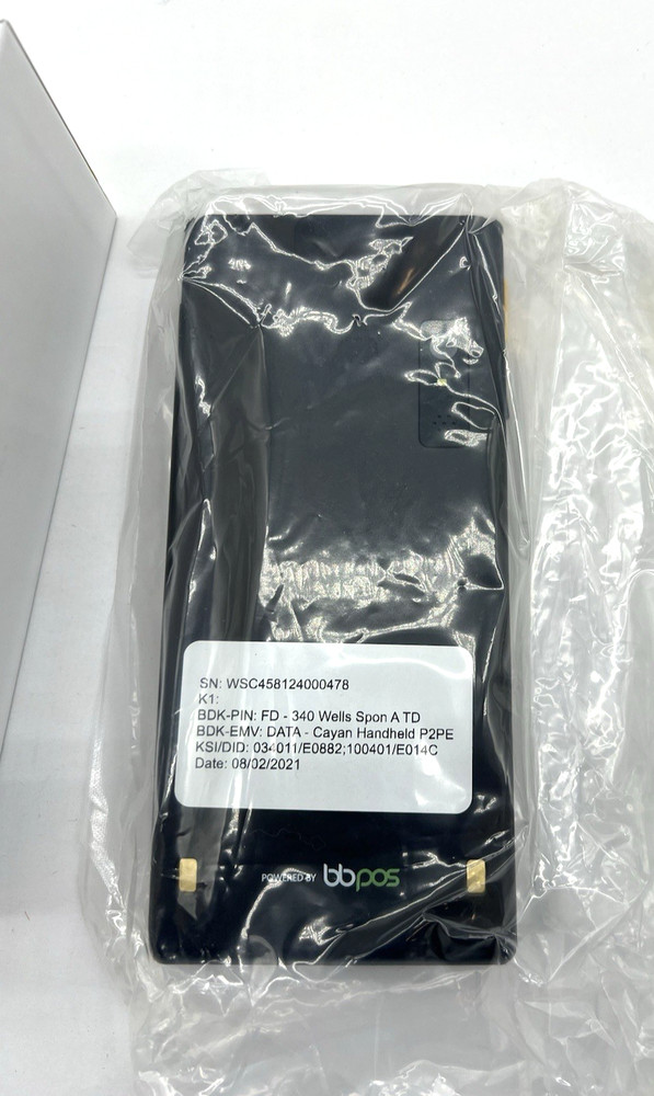 Genius Powered by bbpos Wireless Handheld Device Credit Card Reader 034011/E0882