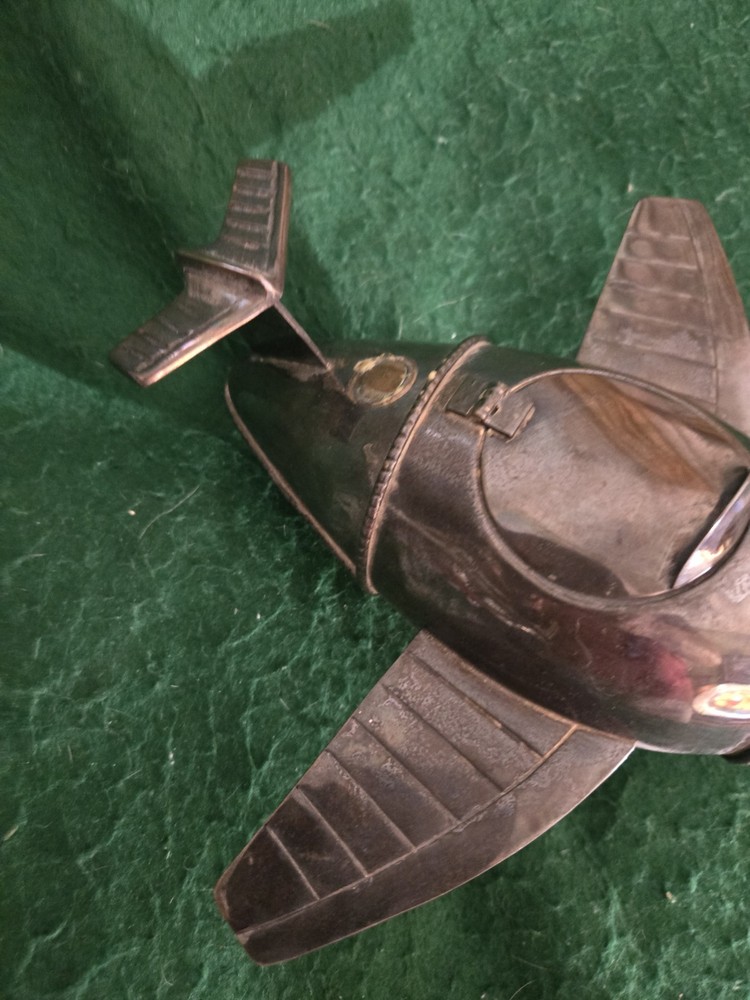 Rare Vintage Silverplate Airplane Teapot