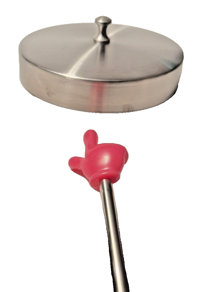 MERCO Cotton Glass Medical Apothecary Jar with Lid 7.5" Vintage