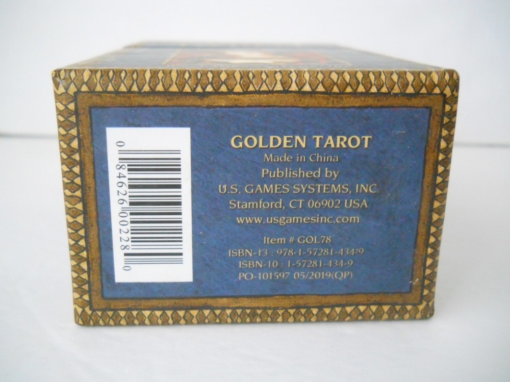 2003 Golden Tarot Deck Boxed Set
