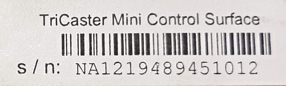 NewTek TriCaster Mini Control Surface Video Production Controller Untested