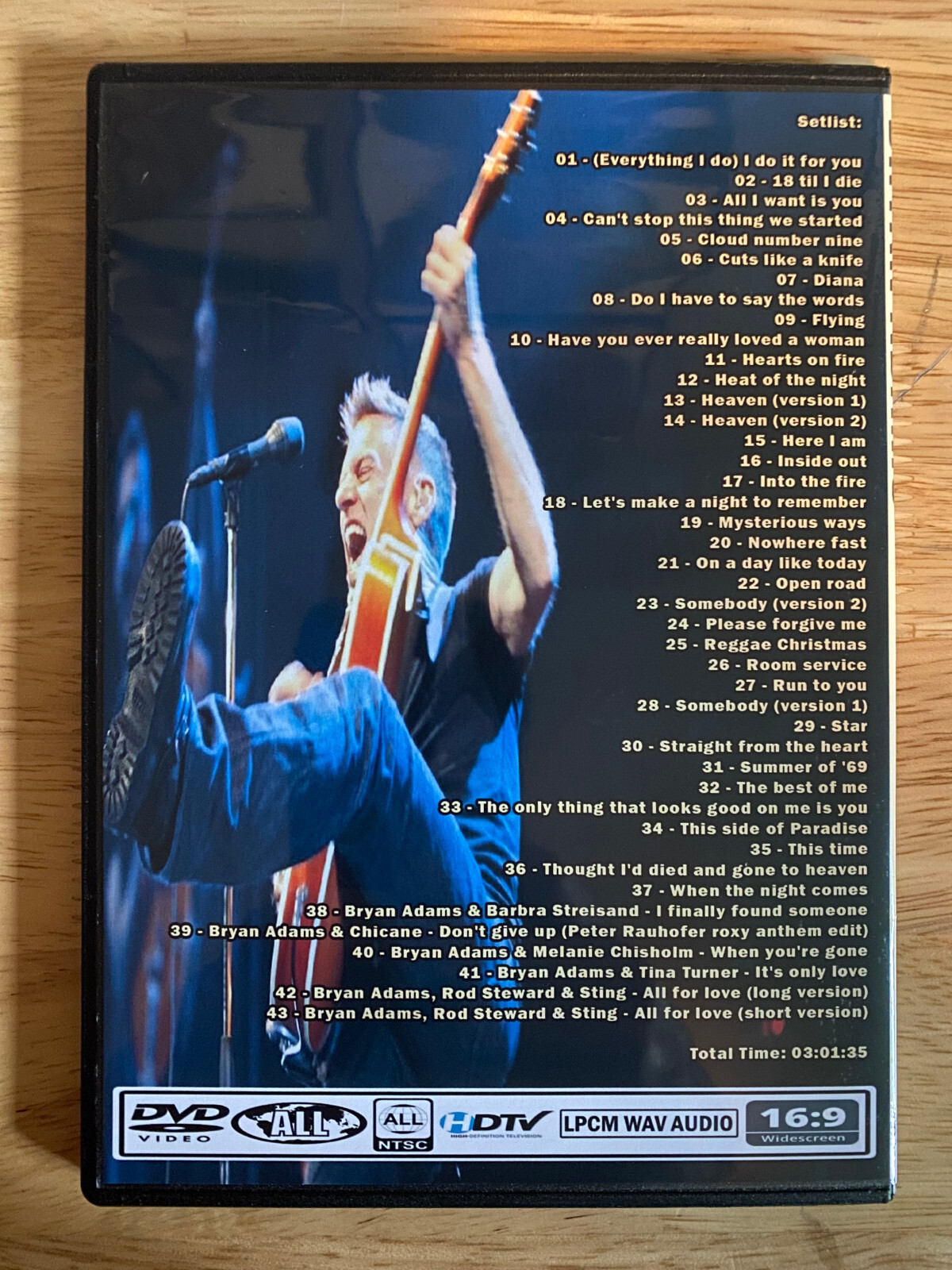 Bryan Adams - The Best Video Collection DVD 2022 Live Rare