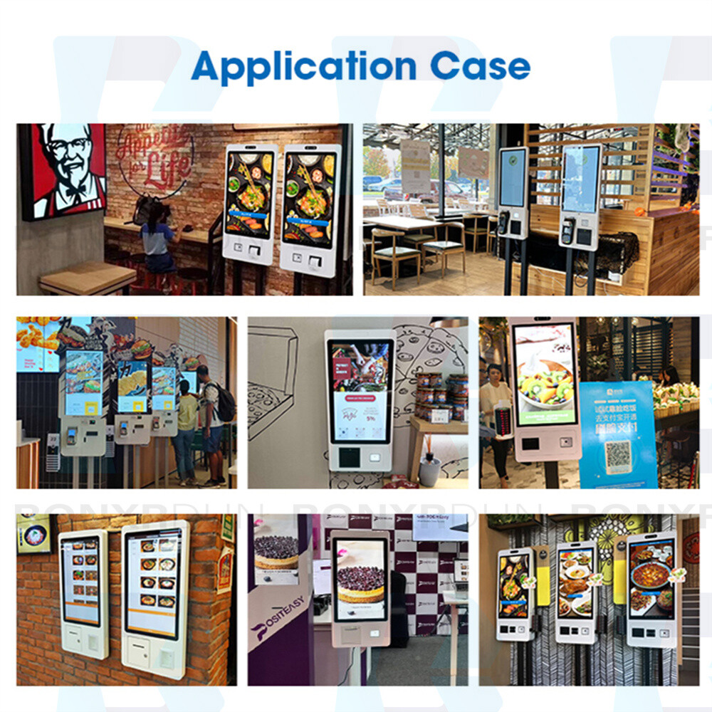 Wall Mount Touchscreen Ordering Machine Self Service for Restaurant