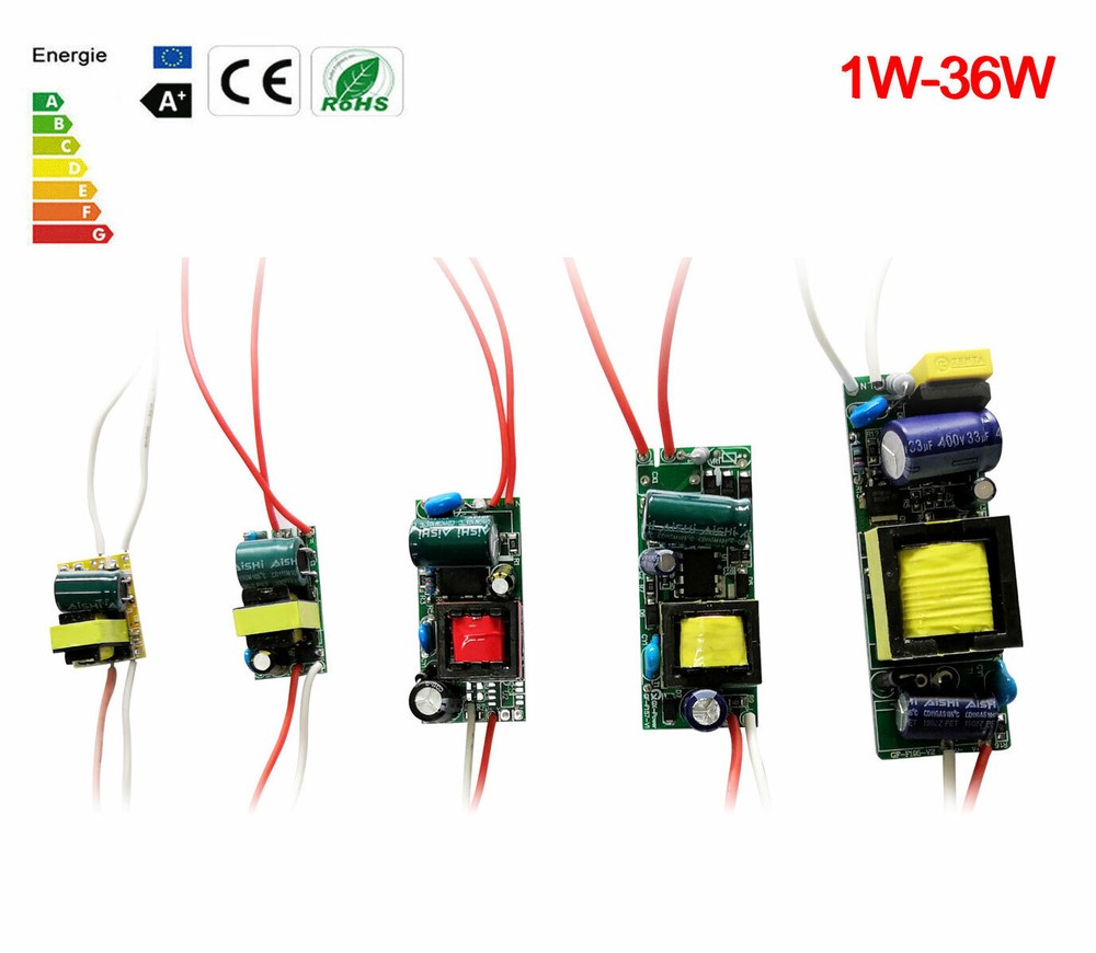 LED Driver Input AC85-265V Power Supply Constant Current E&C DIY 1-5Packge 1-36W