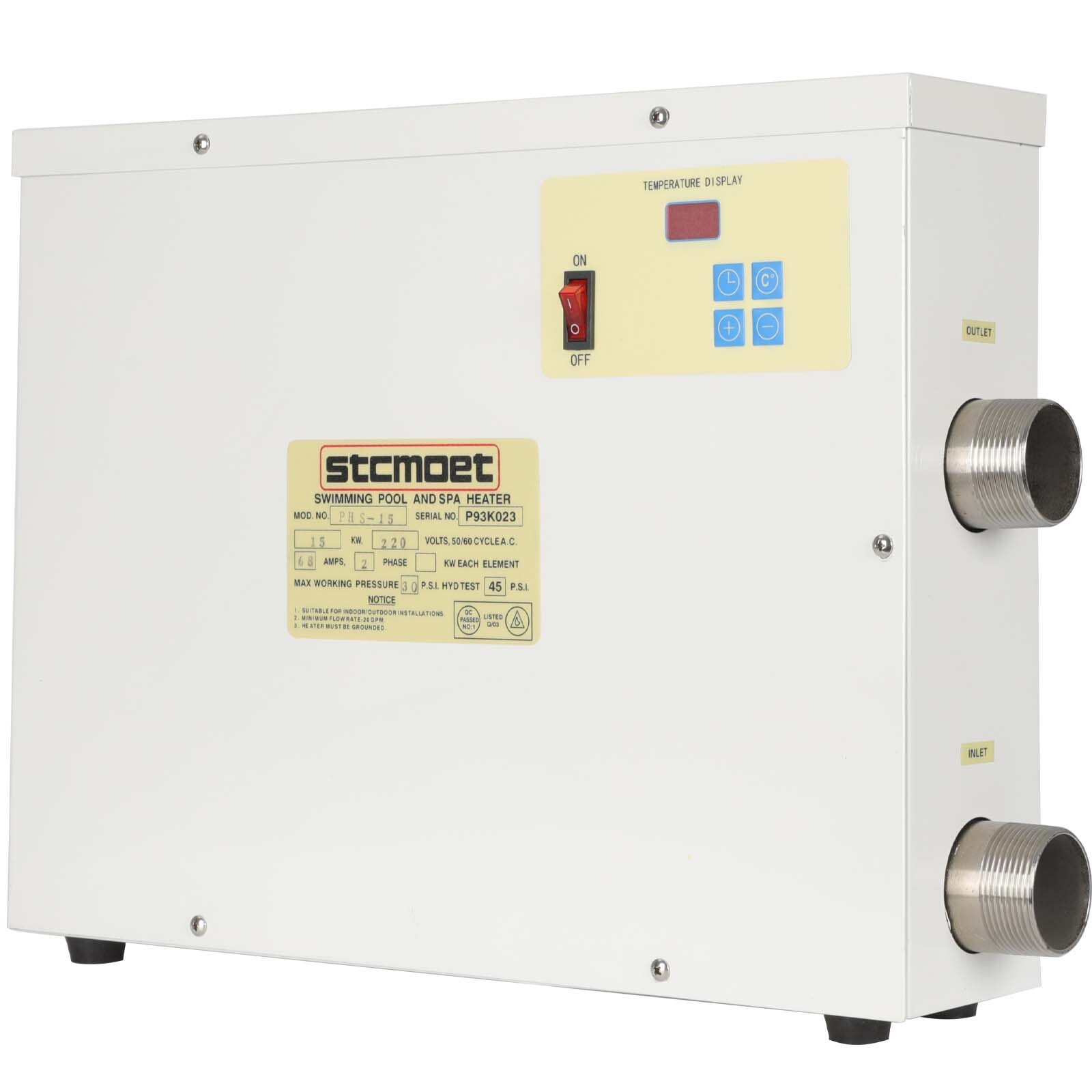 15KW Swimming Pool Heater Water Thermostat Home SPA Electric Heater New