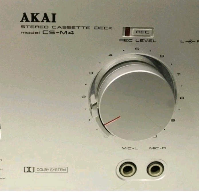 REC LEVEL Control Knobs For Akai CS-M01A CS-M02 CS-M3/M4 Stereo Cassette Deck