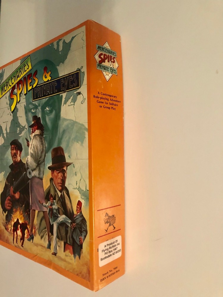 Mercenaries Spies & Private Eyes RPG Box Set Game