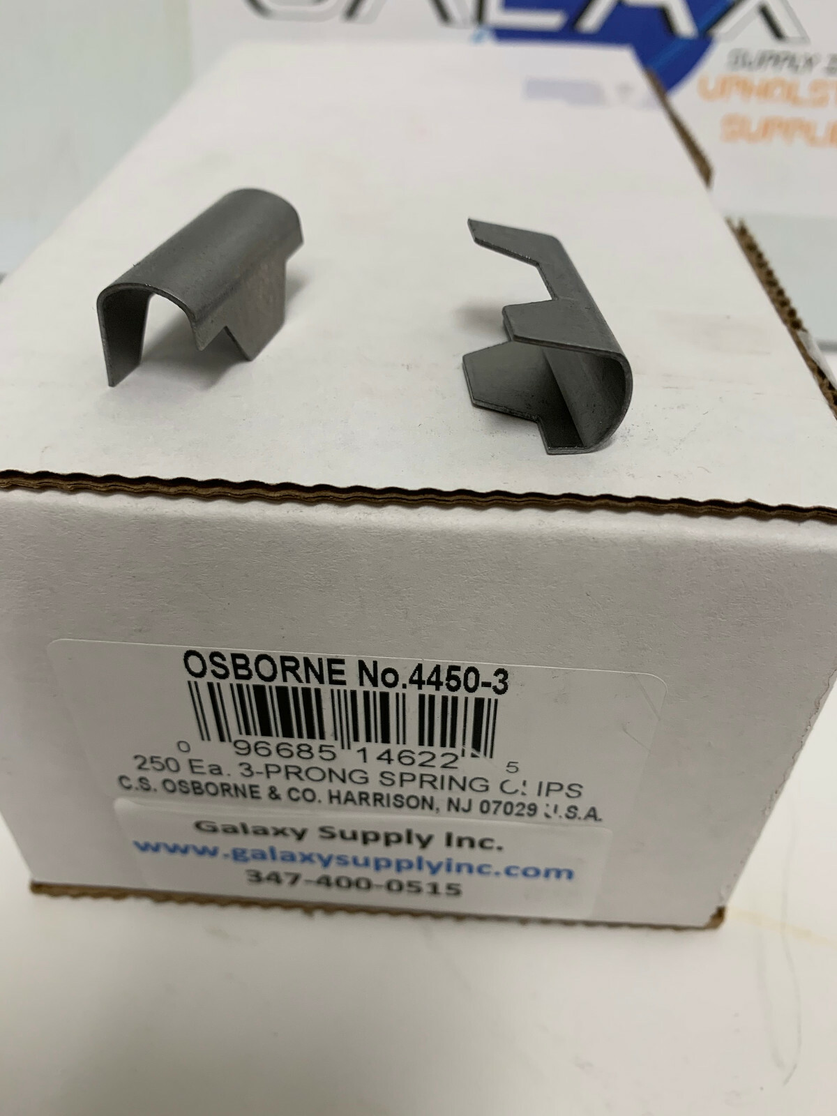 C.S. Osborne & Co. No.4450-3 Upholstery Spring Clips ------------- Box of 50 Pcs