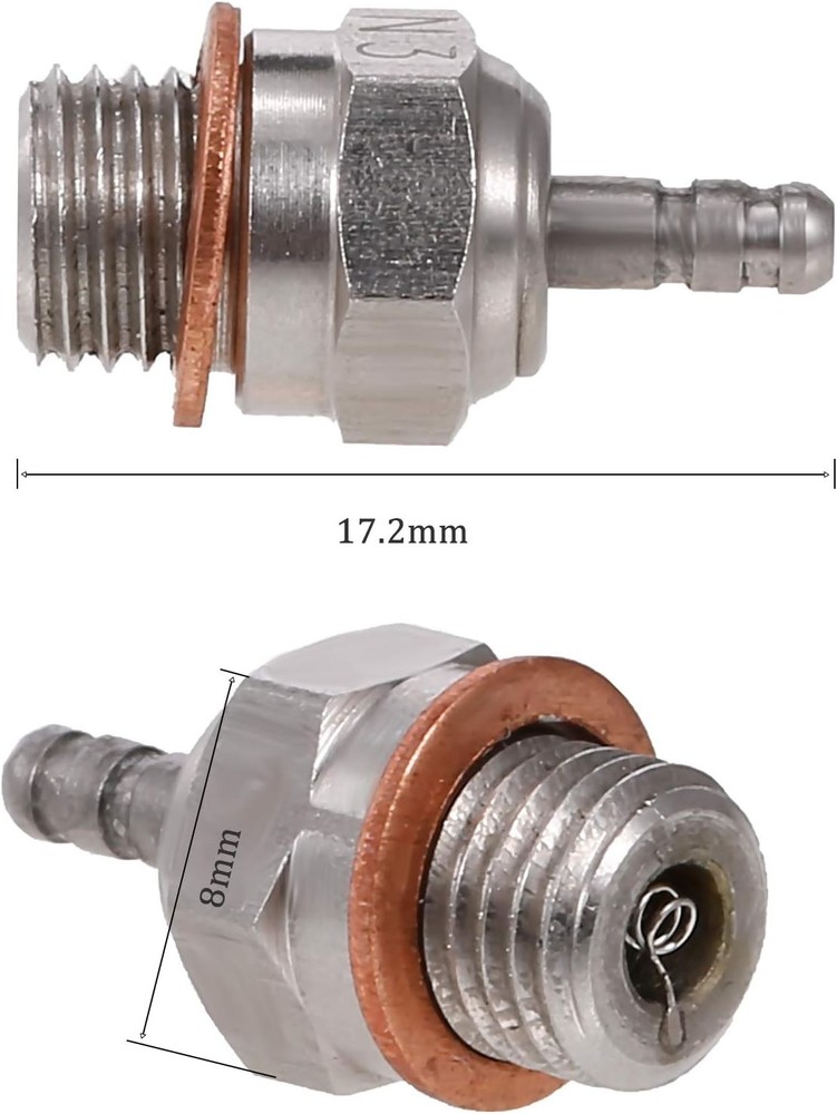 Hot Glow Plug N3 Globact 4pcs 70117 Replacement Spark Plug Nitro Engine Part Set