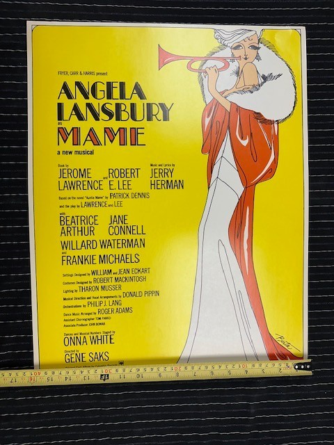 ANGELA LANSBURY MAME POSTER VINTAGE 16''x20'' RARE