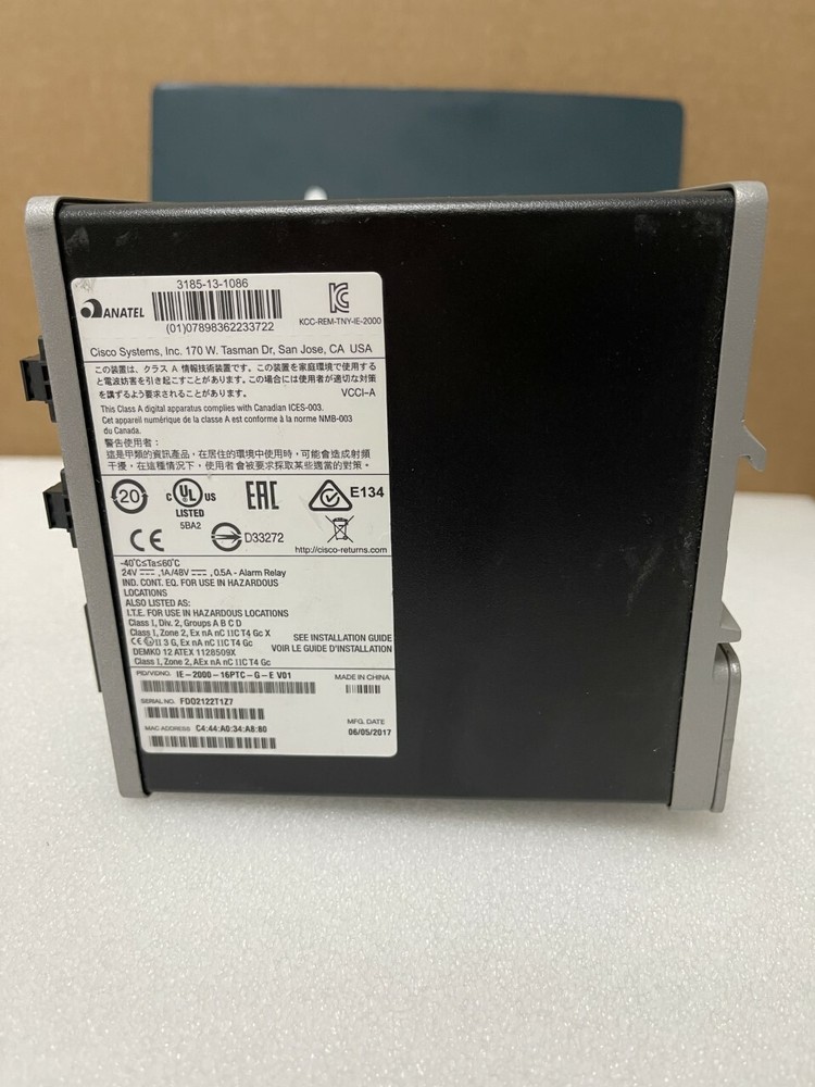 Cisco IE-2000-16PTC-G-E Industrial Network Switch Managed Fast Ethernet