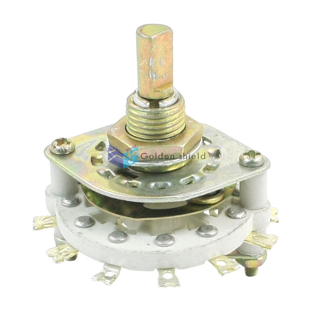 KCZ2X5 2 Pole 5 Throw Single Deck Band Channel Rotary Switch✦Kd