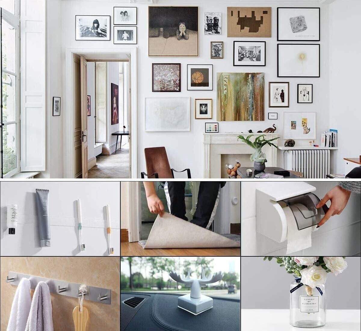 ALIEN NANO TAPE Double Sided Removable Mounting Adhesive Traceless Gel No Screws