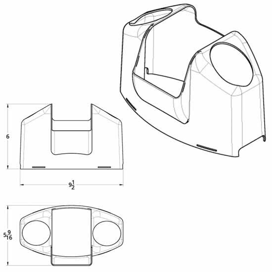 Chrome Upper Steering Bottom Cover Fits Kenworth & Peterbilt