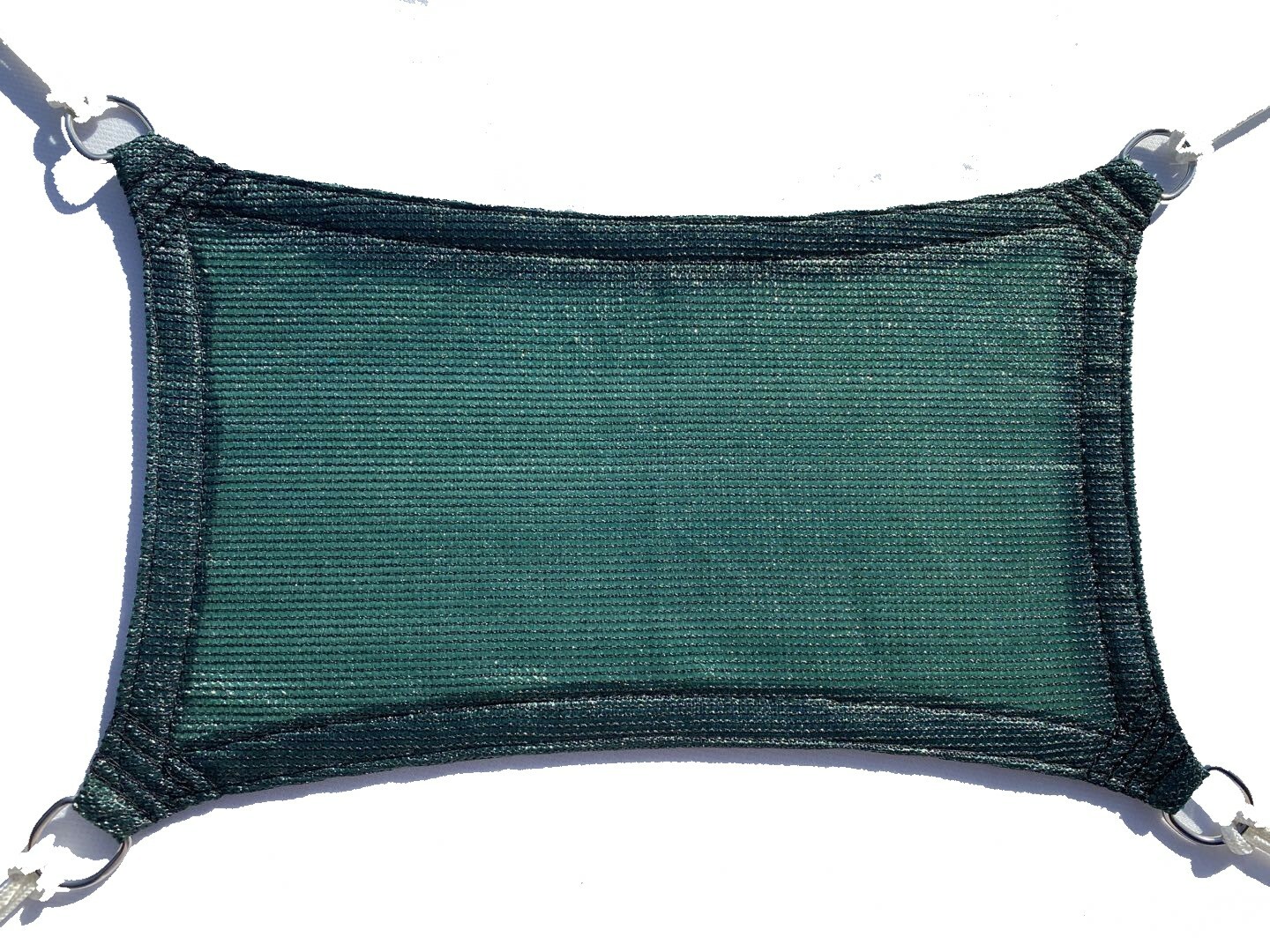 Green Curved Rectangular Sun Shade Sail UV Blocking Outdoor Canopy Awning Patio