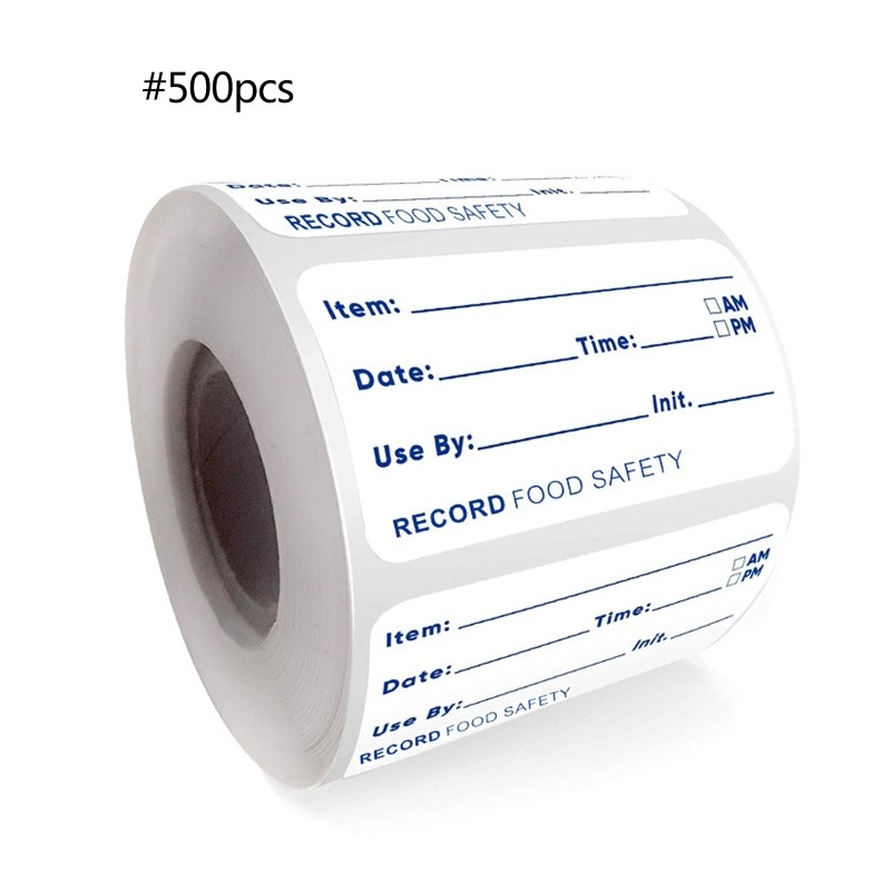 500Pcs Self Adhesive Label Dates Label Sticker Storage Label