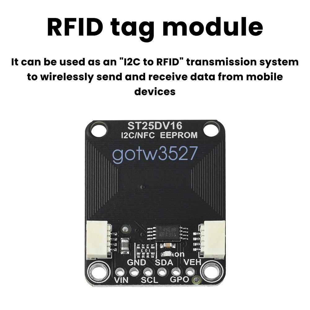 ST25DV16K I2C RFID Dynamic Tag Module RF Module Compatible with STEMMA QT/Qwiic