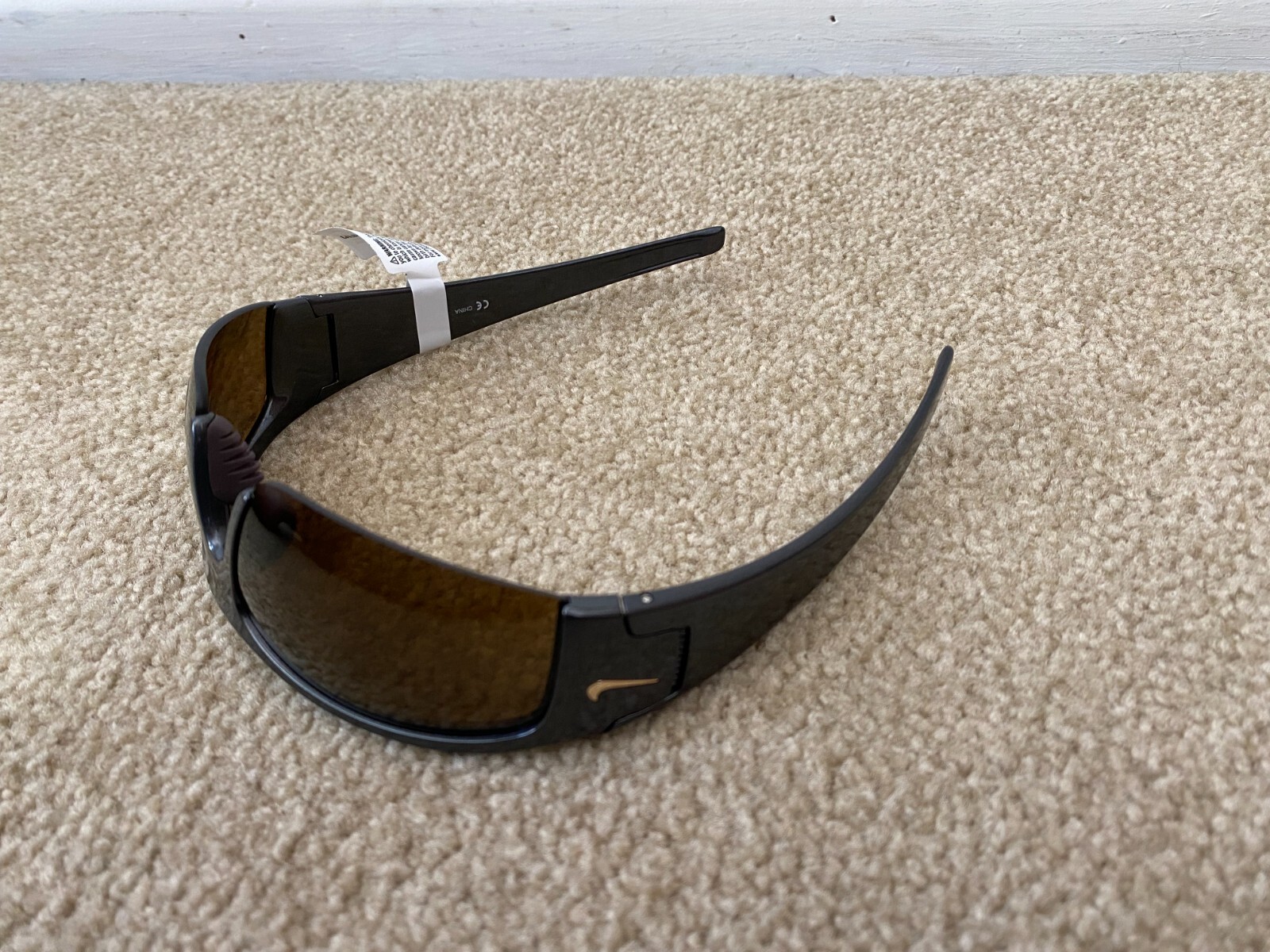 Men's Nike Black Diverge Sunglasses Sport EV0327 Polarized Brown Lens w/Tags Box