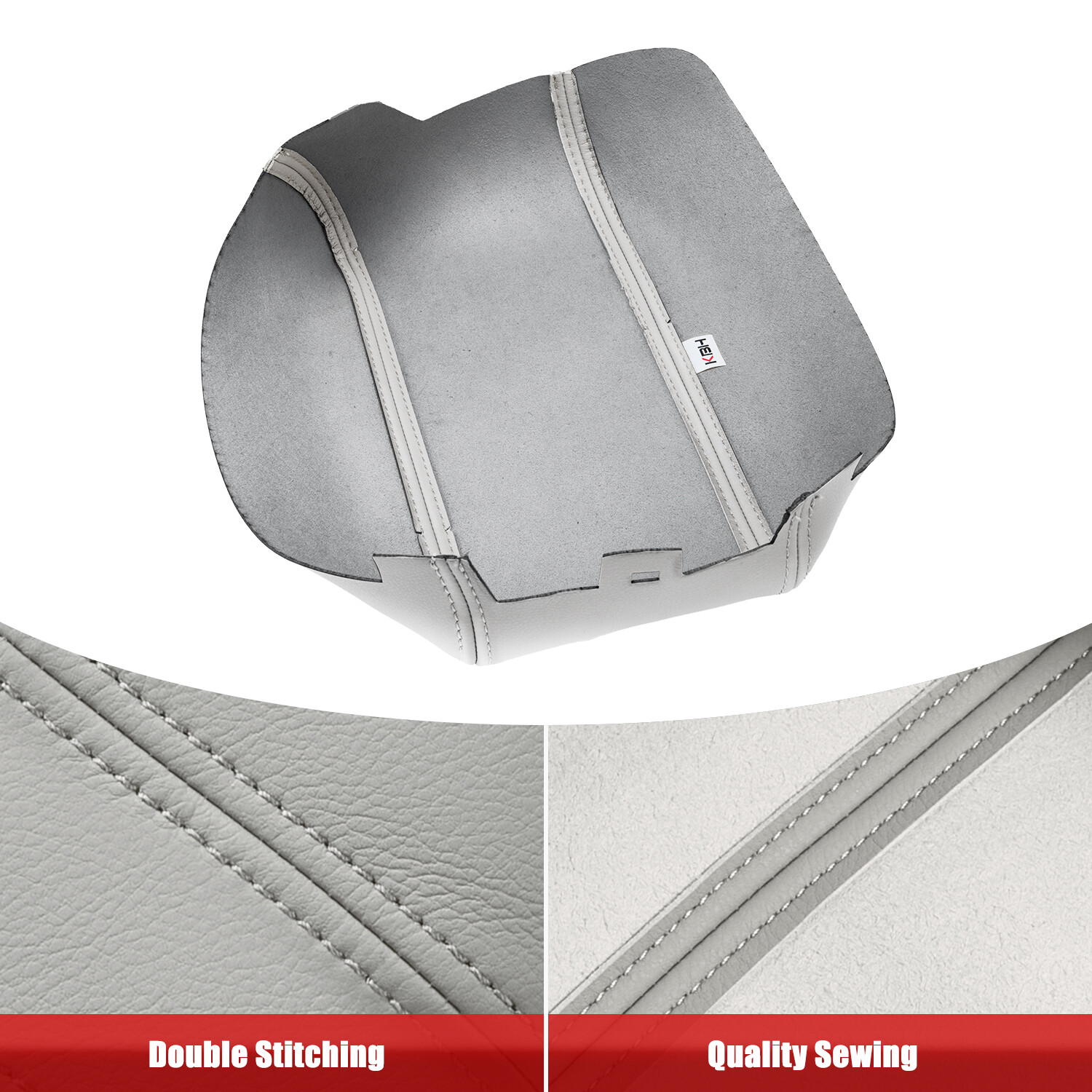 Fit 2015-2019 Hyundai Sonata Center Console Armrest Lid Arm Rest Cover Trim Gray