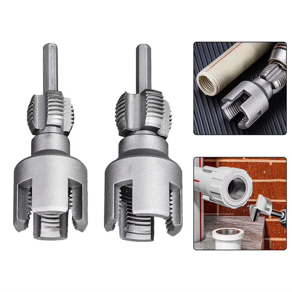 2PCS 20MM+25MM Water Threader Tapping Tool Ppr/pvc Internal Thread External AU