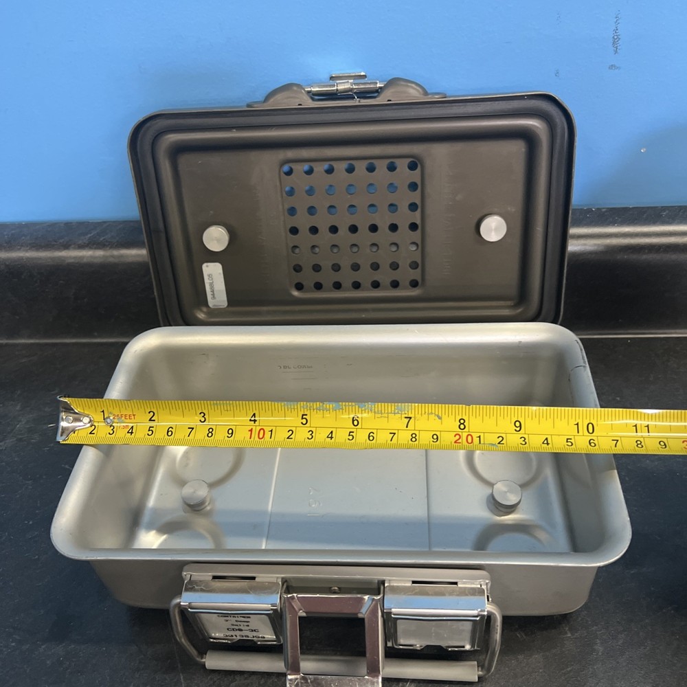 Baxter V. Mueller Genesis Instruments Sterilization Case  10” L 6”D × 3”H