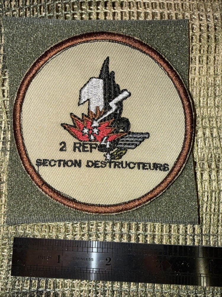 French Foreign Legion 2 Rep Section Destructeurs Demolition Commando Group Patch