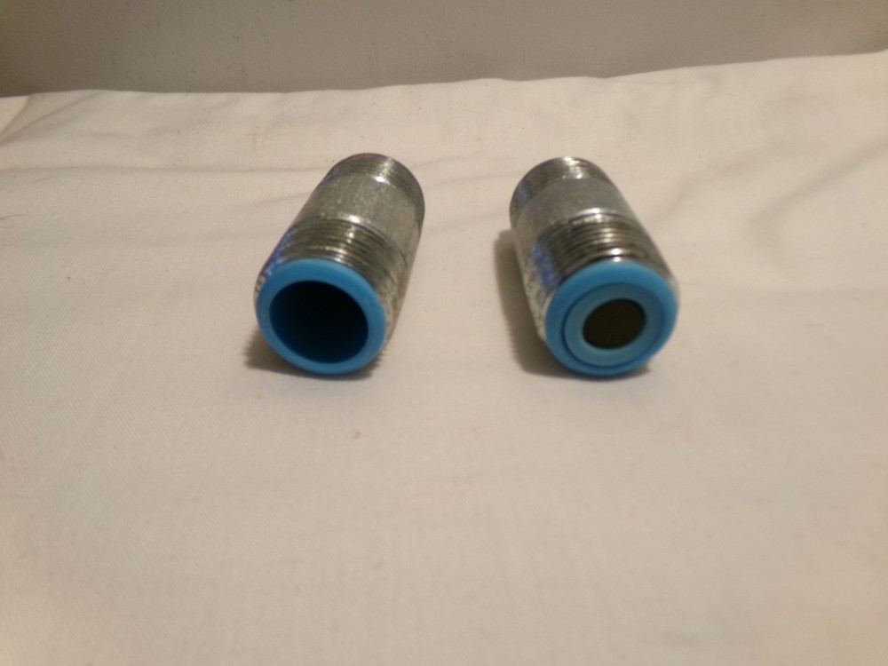 2 Galvanized Dielectric Nipples 3/4" x 2"
