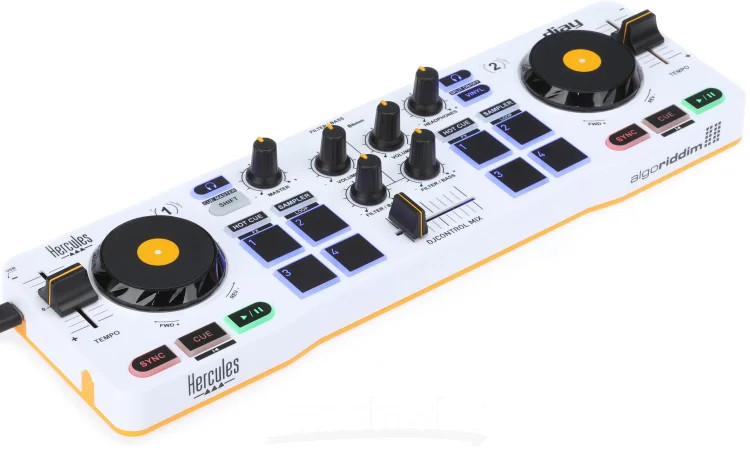 Hercules DJ DJControl Mix 2-channel DJ Controller for iOS and Android Devices