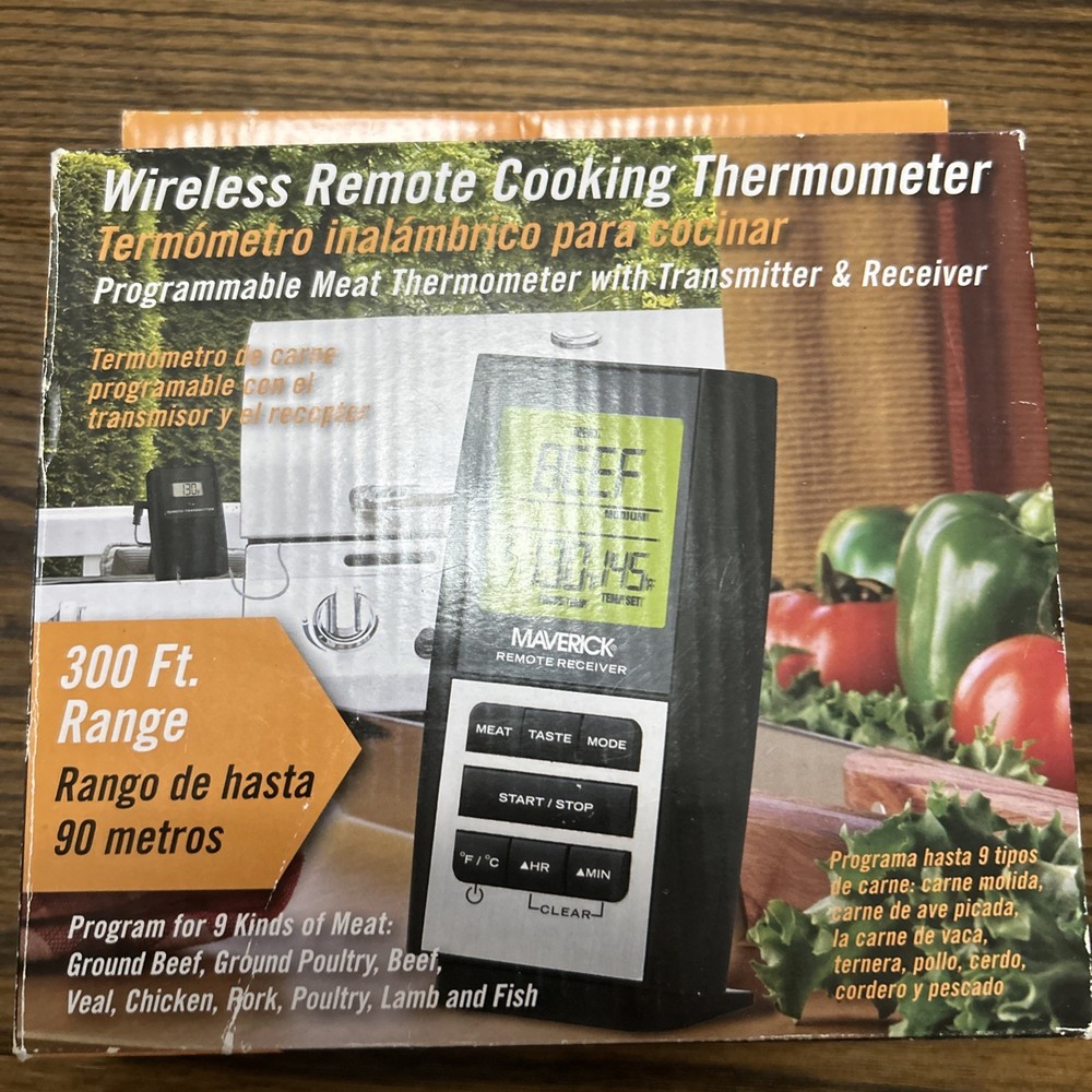 Maverick Remote Cookoing Thermometer - Missing Batteries Package Damaged NEW
