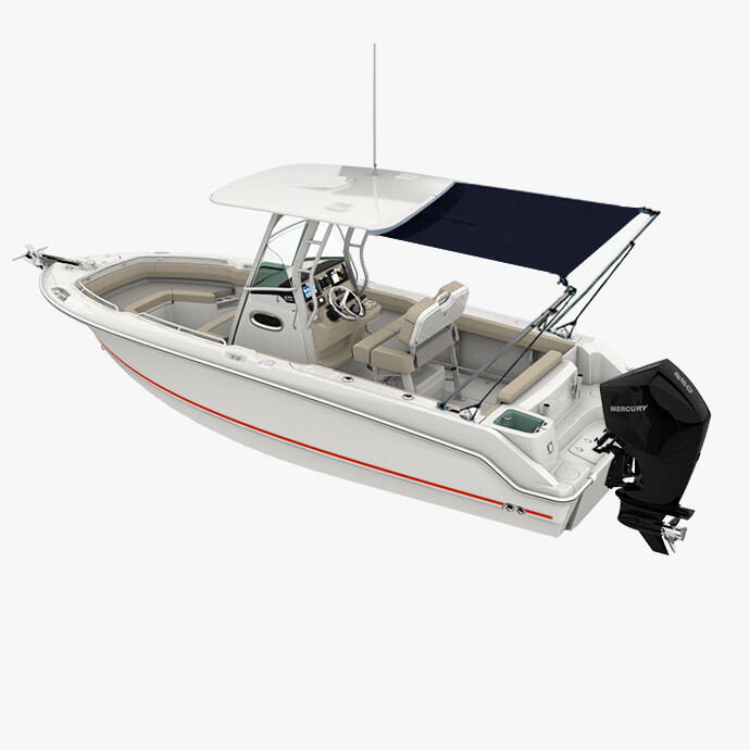 Oceansouth T-Top Extension Kit, Boat Stern Shade