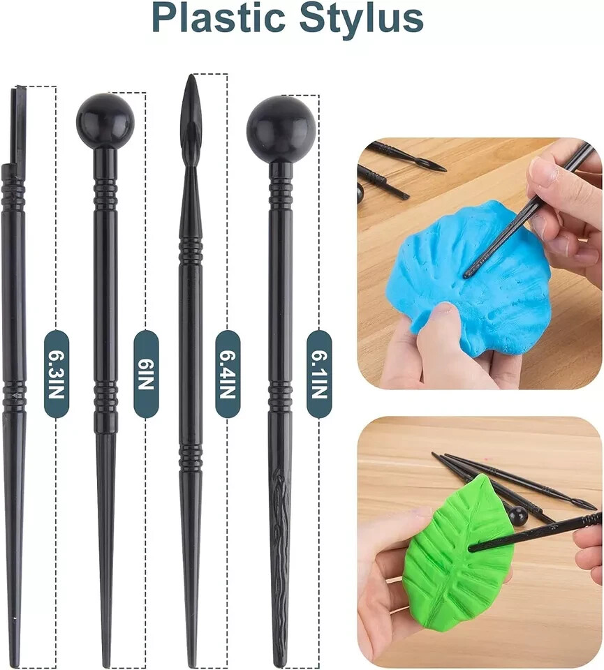 Clay Tools Kit, 25 PCS Polymer Tools, Ceramics Sculpting Multicolor