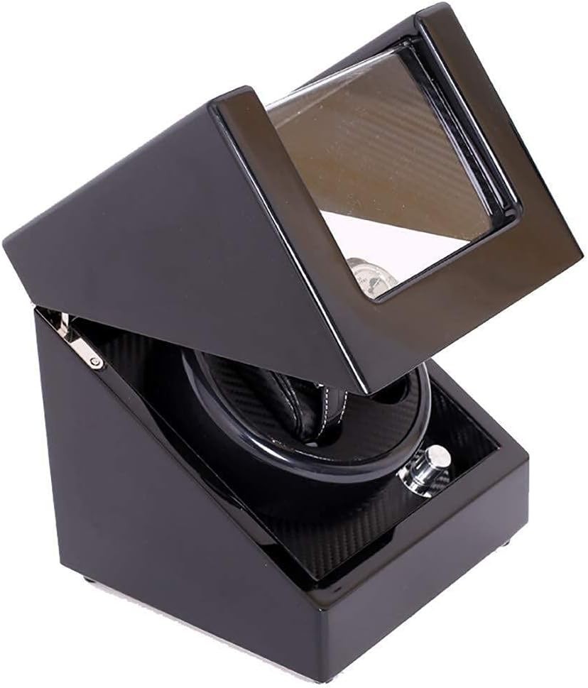 Watch Winders Automatic Mechanical Black Carbon Fiber Double Automatic