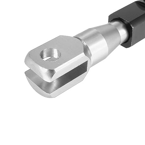 Universal Adjustable Motorcycle Kickstand Side Support Stand Set Silver Tone