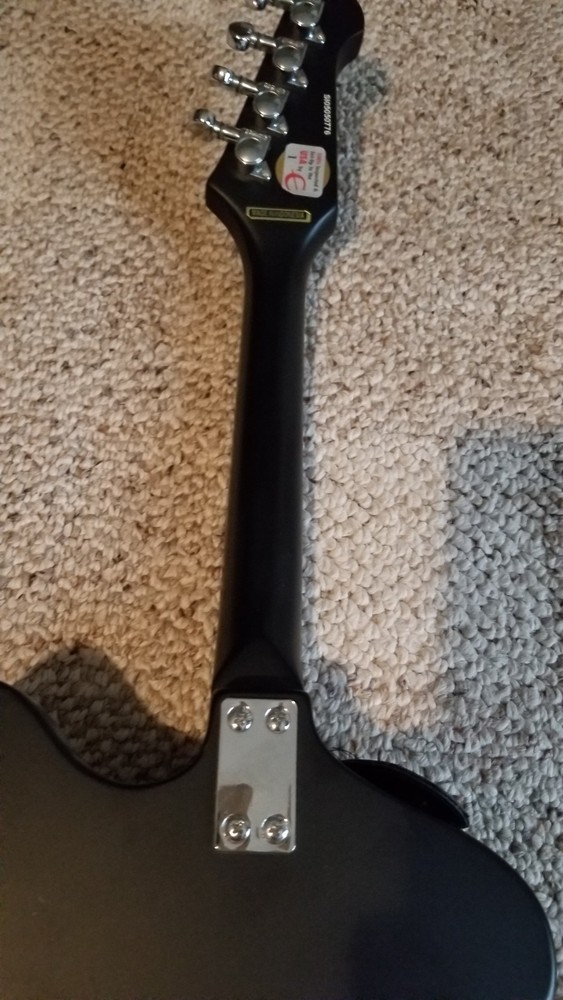 2005 Vintage Epiphone Mandobird Black Electric Mandolin 4 string With Gigbag