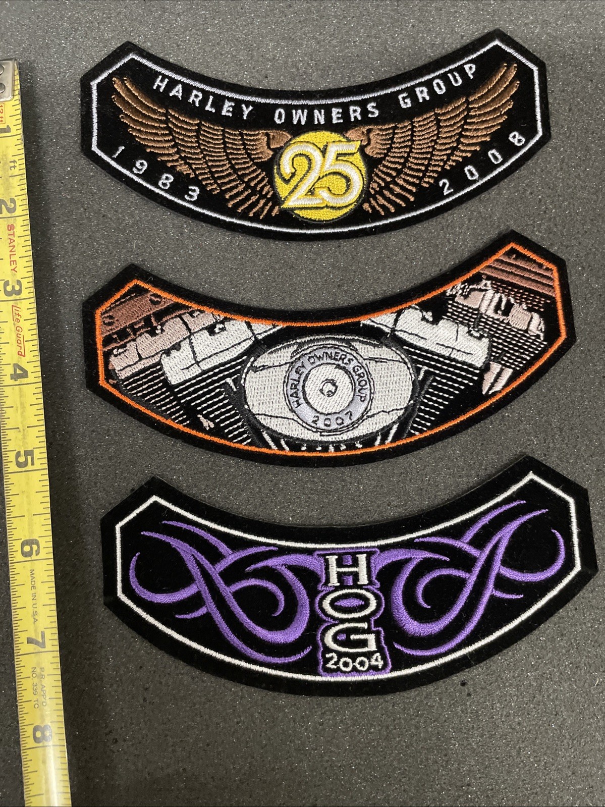 13 Harley Davidson Patch Lot HOG 2000, 01, 03, 04, 06, 05, 07, 08, 011 Patches