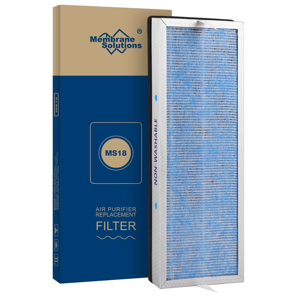 2 Pack H13 HEPA Air Purifier Filter Replacement For Membrane Solutions MS18 MS19
