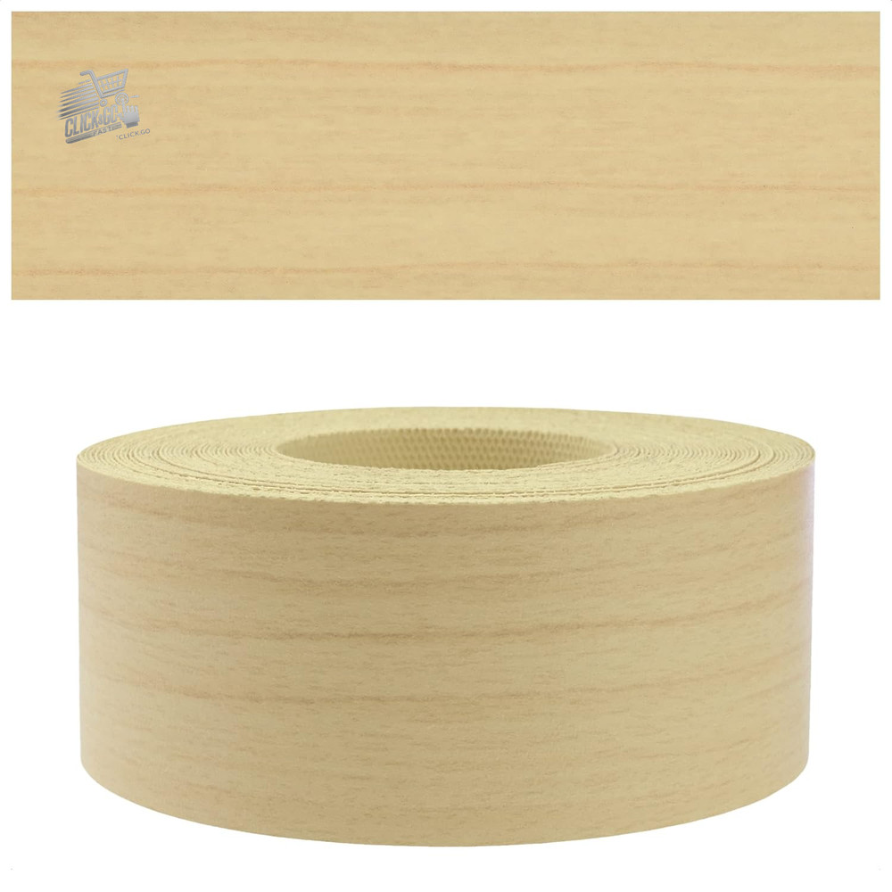 ® - Maple Effect Edge | 45mm X 50M | Easy to Apply | Mel Kitchen Edge