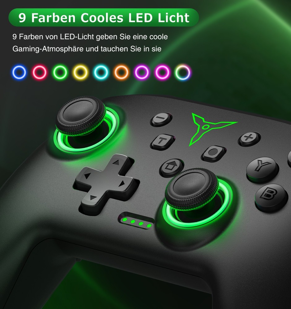 2Packs Wireless Switch Pro Controller for Nintendo Switch 2/OLED,Android/iOS