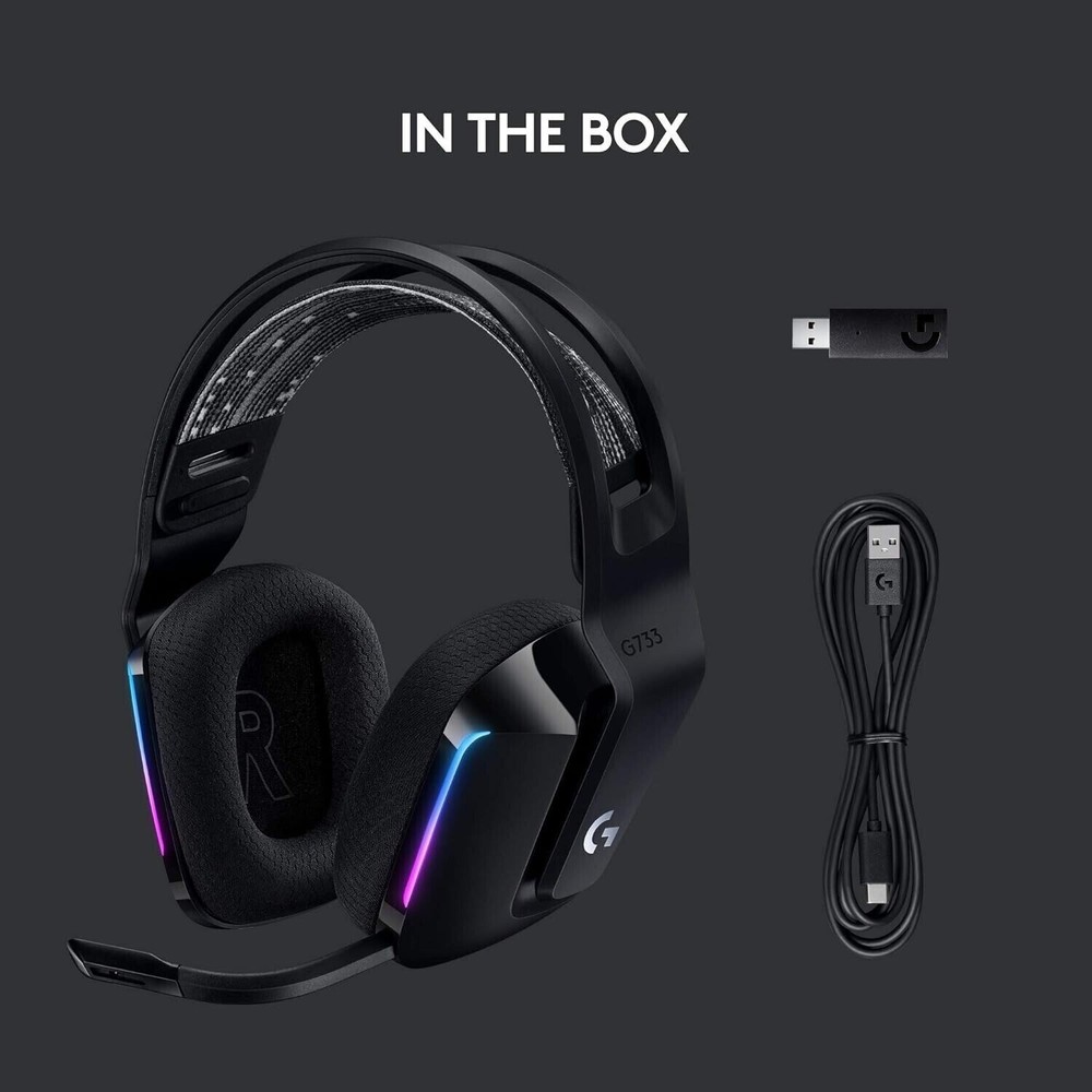 Logitech G733 Lightspeed Wireless RGB Gaming Headset PS4, PS5, PC