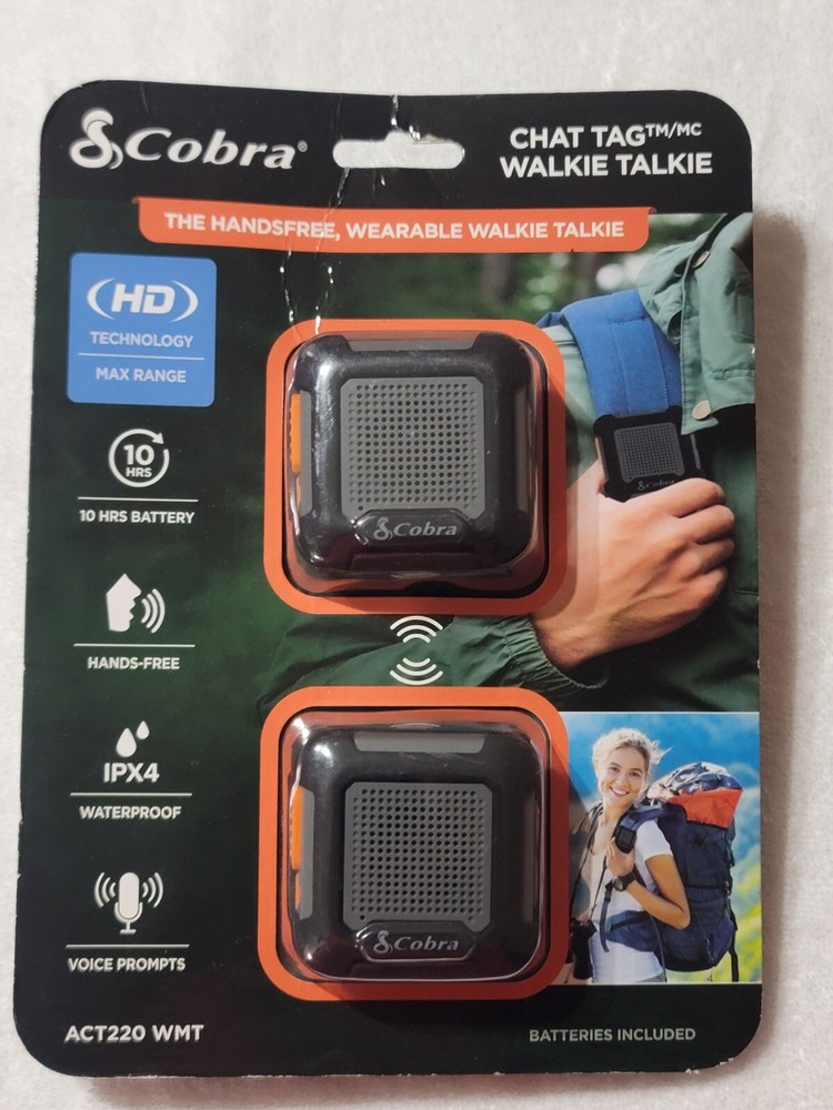 NEW Cobra ACT220 2 Pack Chat Tag The Rock